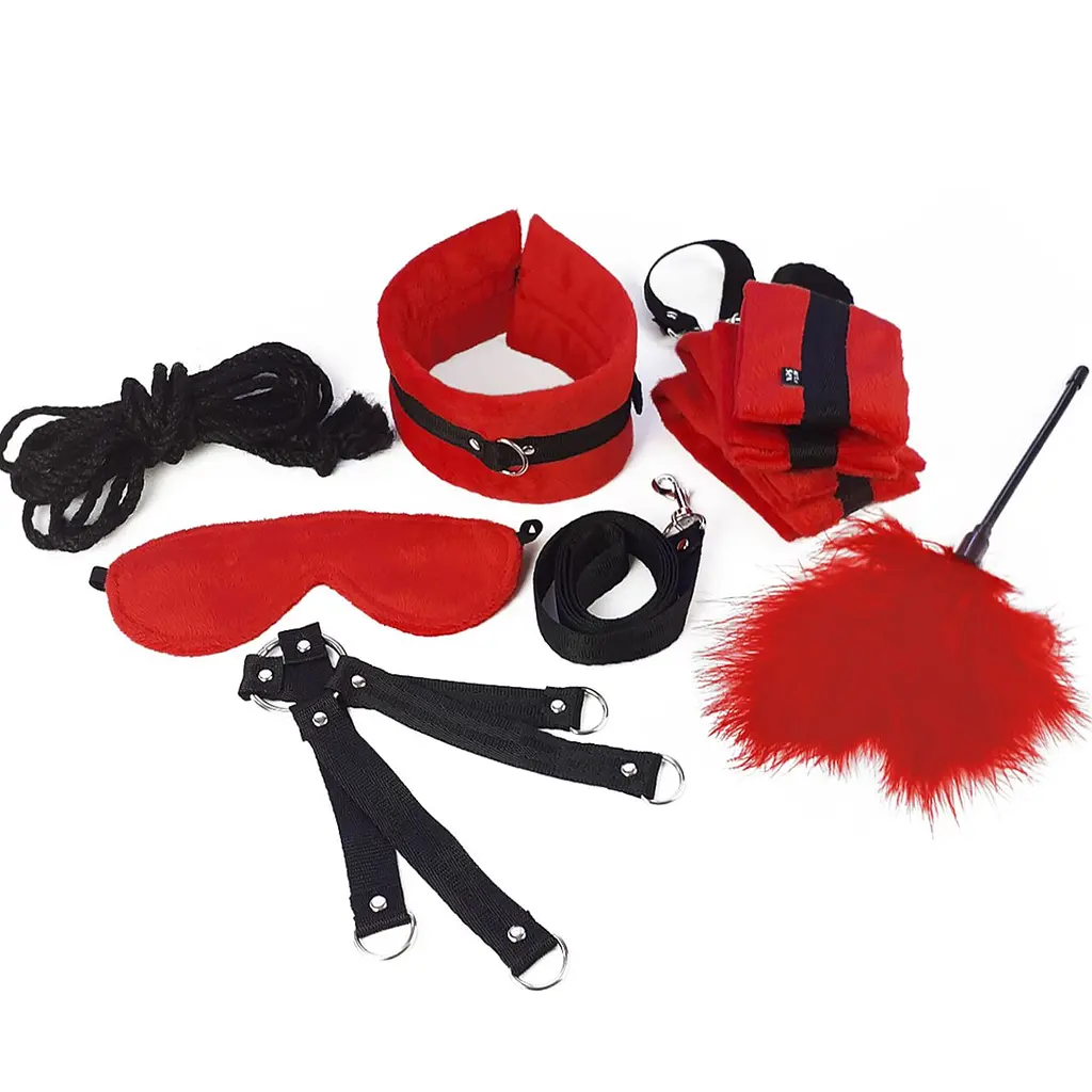 Набір БДСМ Art of Sex - Soft Touch BDSM Set, 9 предметів, Червоний Art of Sex SO6599 95168 - фото 2