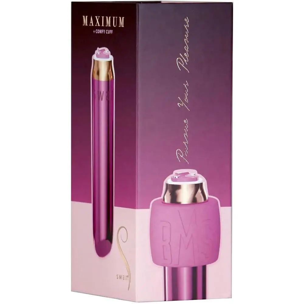 Вибропуля Swan Maximum + Comfy Cuff Pink - фото 9