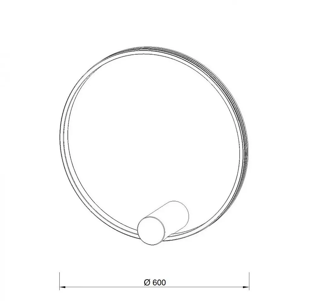 Бра Kloodi KD-RG BRA 600 36W 4К BK - фото 2