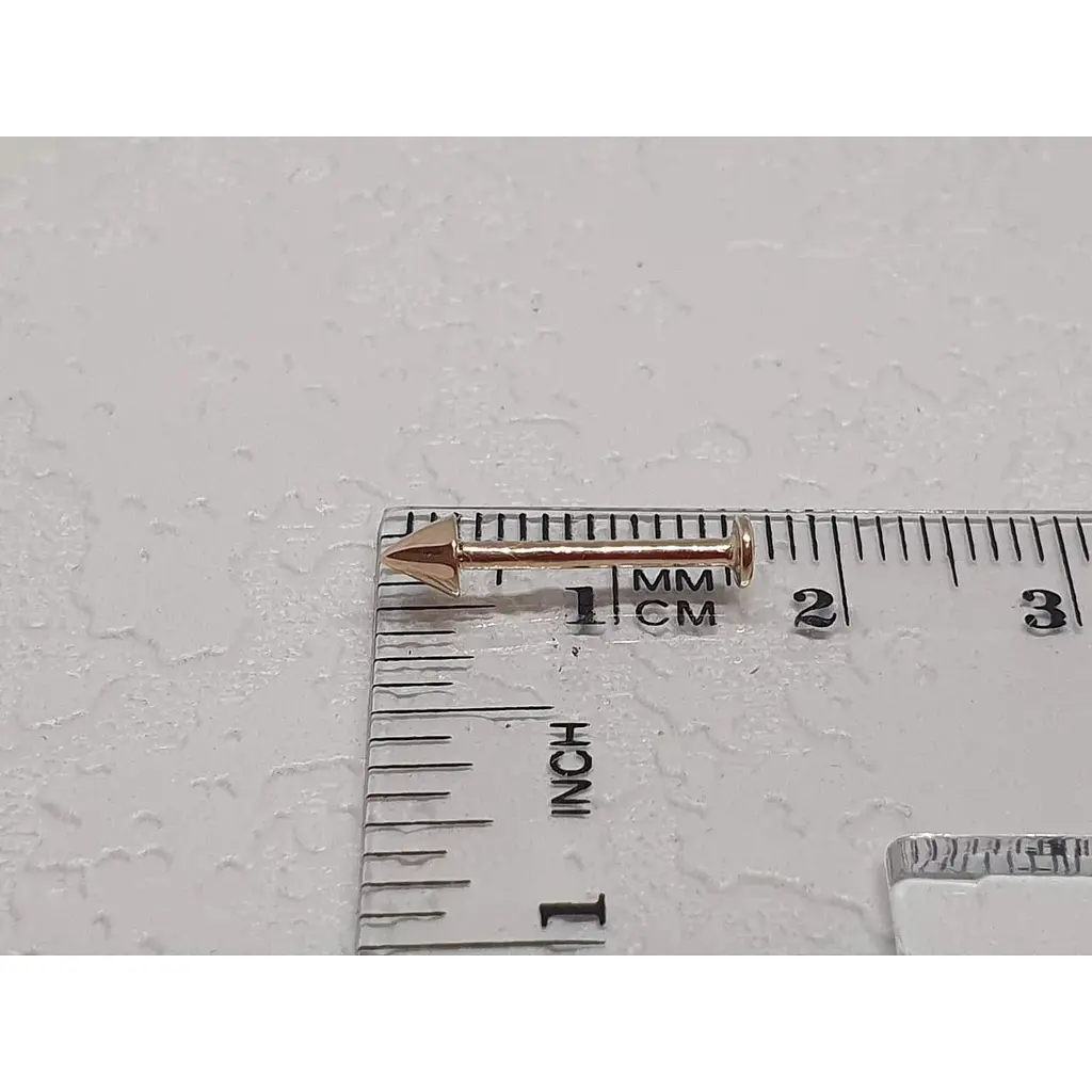 Золота сережка-пирсинг для пірсингу губи Dear. 7016 - фото 3