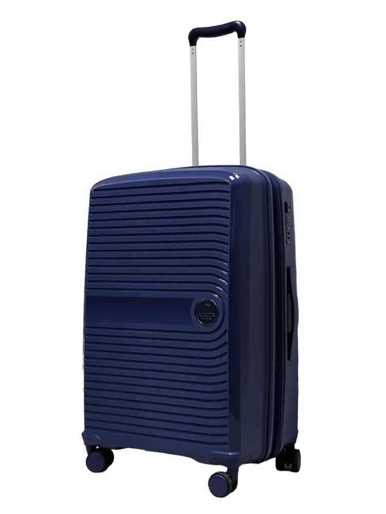 Валіза середня M поліпропілен Airtex 223 68×48×26см 68л Темно-синій - фото 2