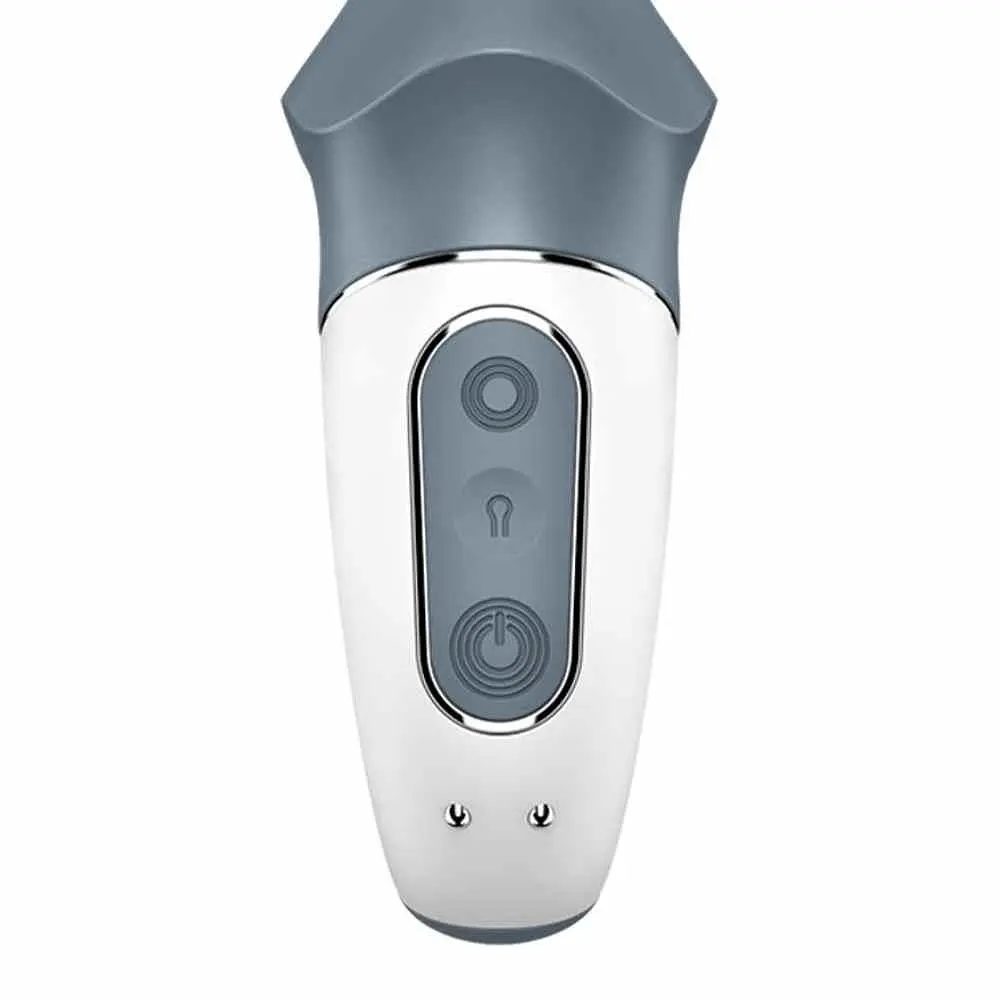 Вібратор Satisfyer Air Pump Booty 1, 17.5 см (сірий) - фото 7