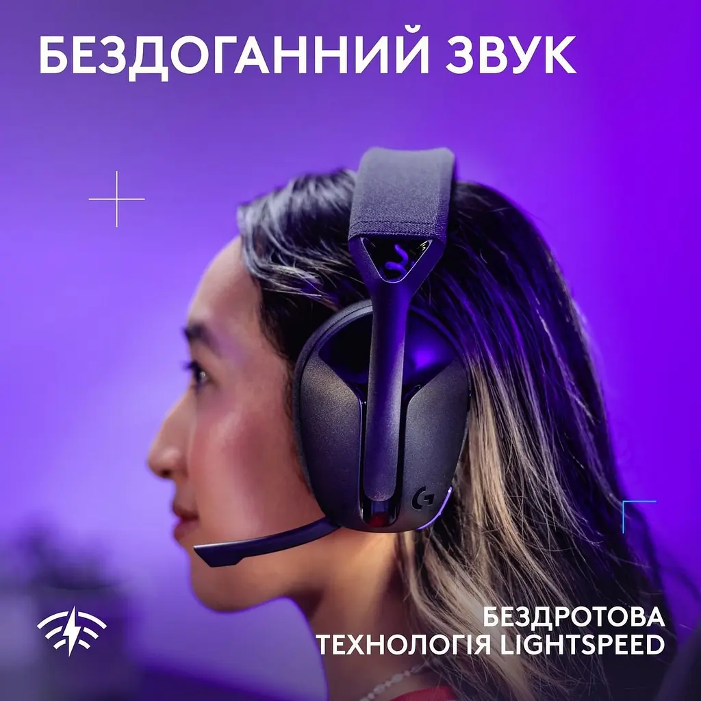 Гарнітура Logitech G321 Lightspeed Black (981-001563) - фото 4
