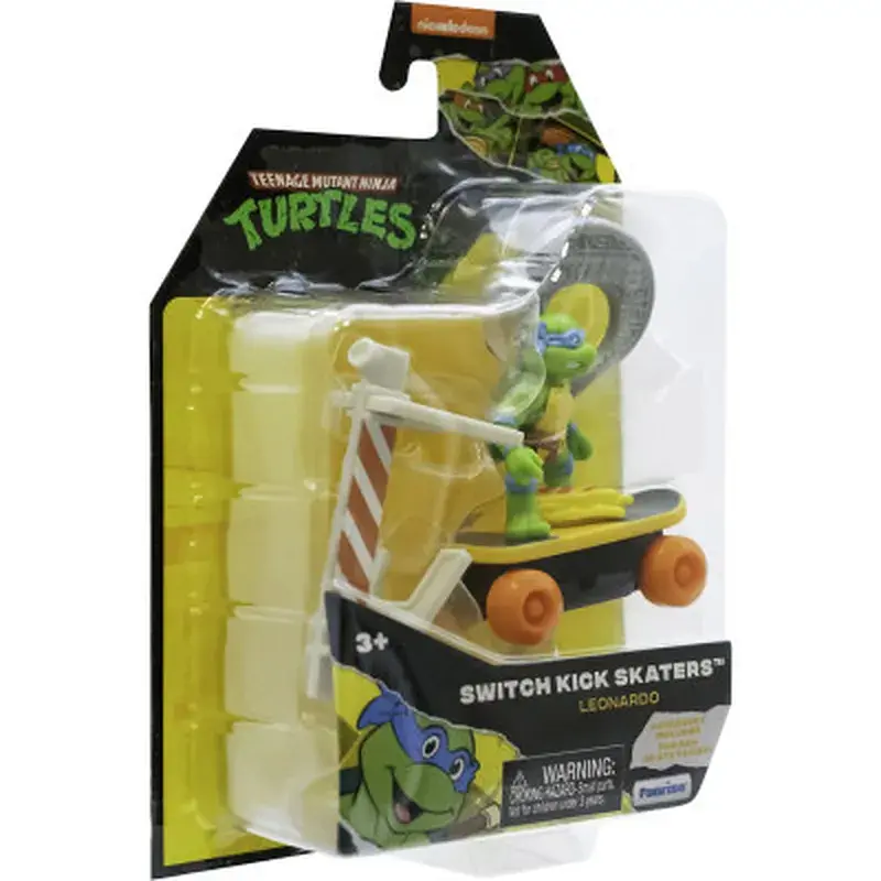 Игровой набор Funrise TMNT Ракушки-ниндзя классические Скейтбордист с лаунчером Леонардо (71040) - фото 2