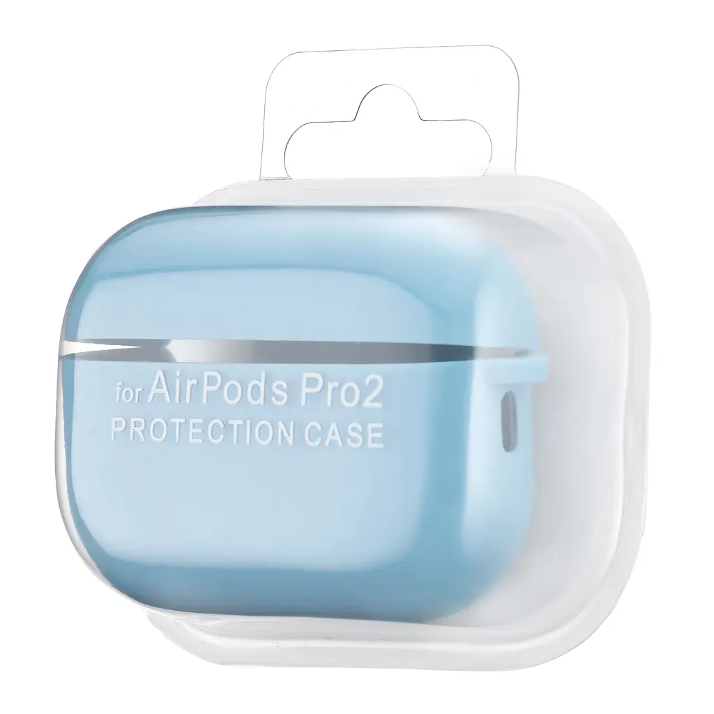 Чохол Silicone Case 2,5mm with microfiber for AirPods Pro 2 Glacier Blue - фото 2