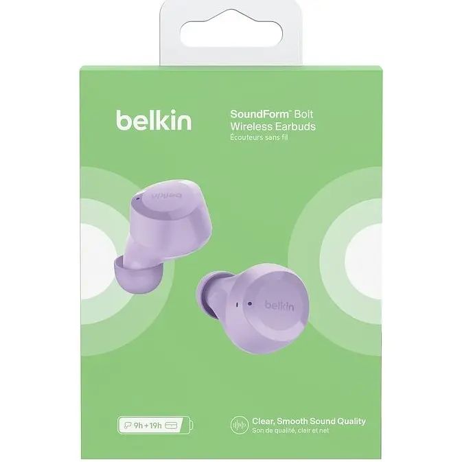 Бездротові навушники Belkin Bolt Soundform True Wireless Bluetooth Lavender - фото 6