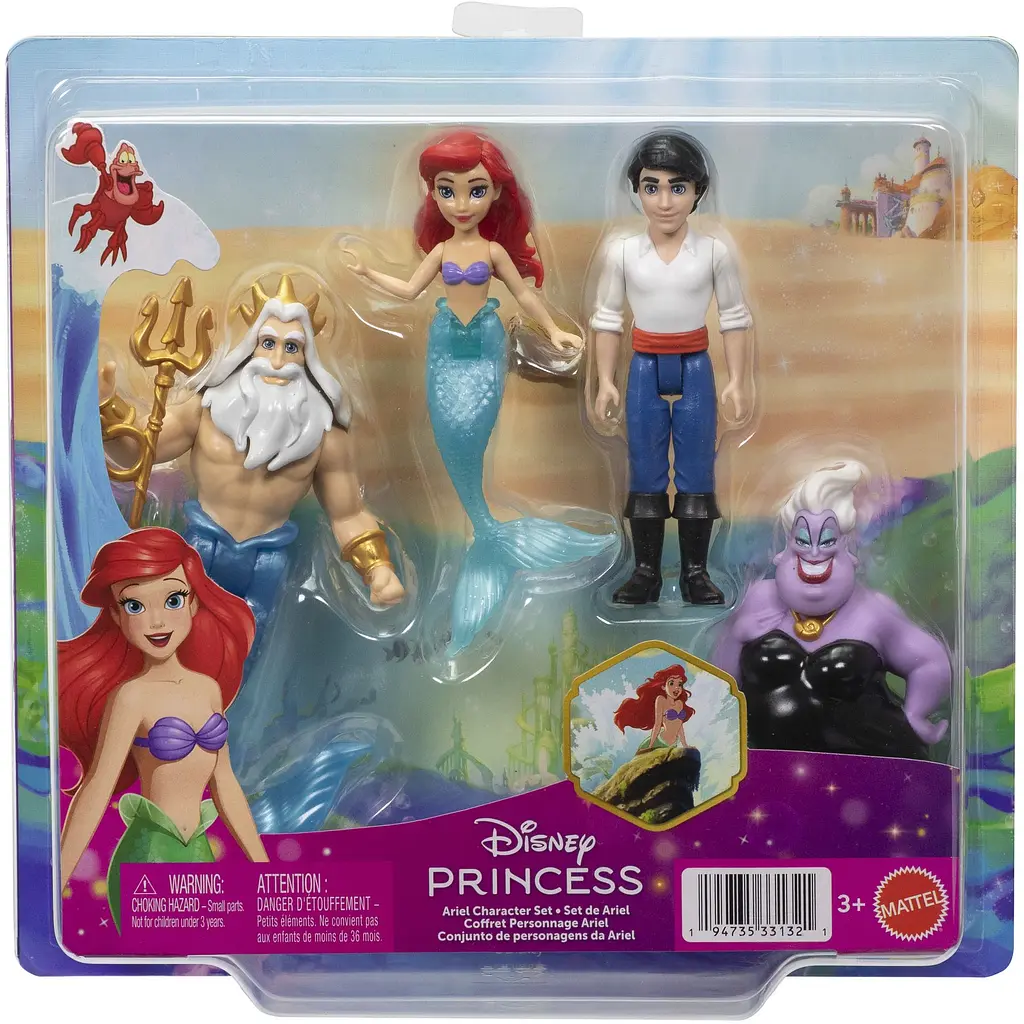 Набір мініляльок Mattel Disney Princess Русалонька Аріель та друзі (JHG84) - фото 10