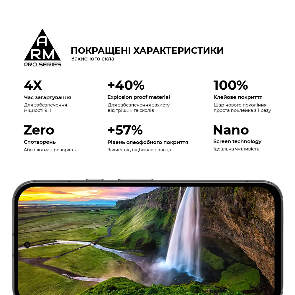 Захисне скло на Google Pixel 8a з олеофобним покриттям, Pro, повне проклеювання, антистатичний і пиловідштовхуючий шар, 9H, самоклеючеся, 2.5D, на весь екран, антистатичний клей, ArmorStandart (ARM77800) - фото 5