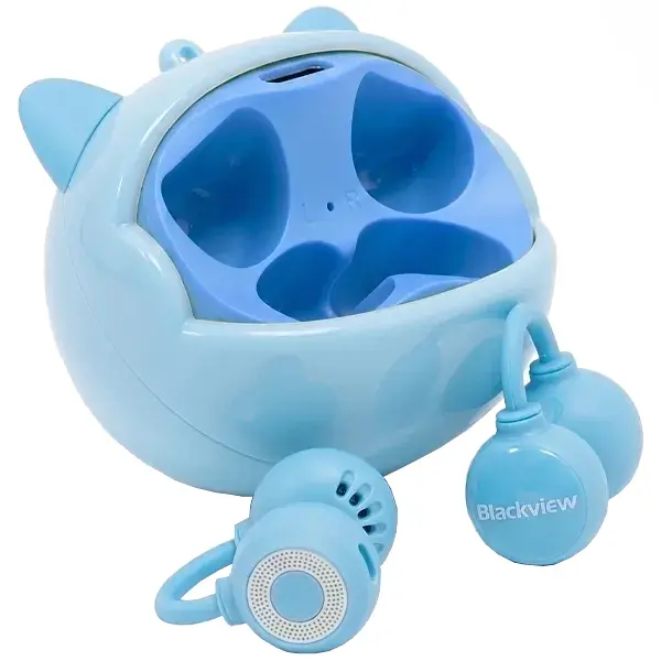 Навушники TWS Blackview AirBuds K1 (Kids) Smiley Blue - фото 2