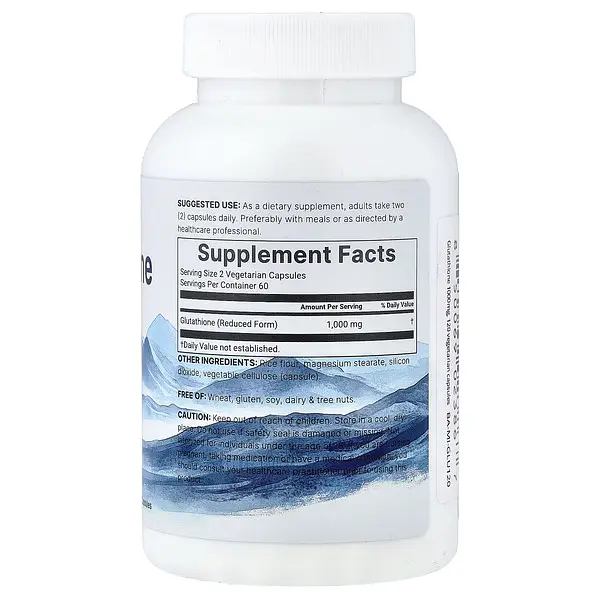 Глутатіон Glutathione 1000 mg 120 Capsules Micro Ingredients vit0006147 - фото 2