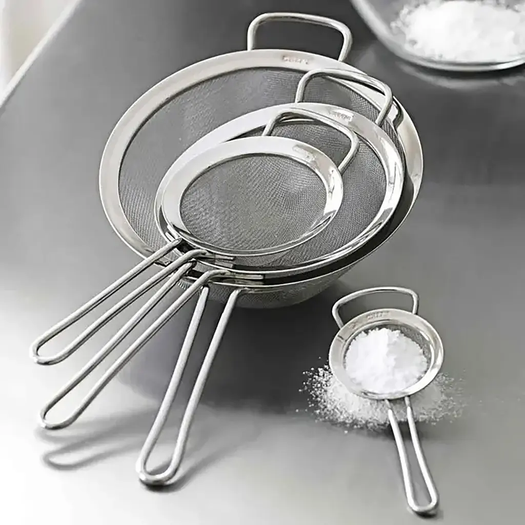 Набір сит із нержавіючої сталі з дрібною сіткою Ø 10, 8 та 7 см, Kitchen Master 85824 - фото 8