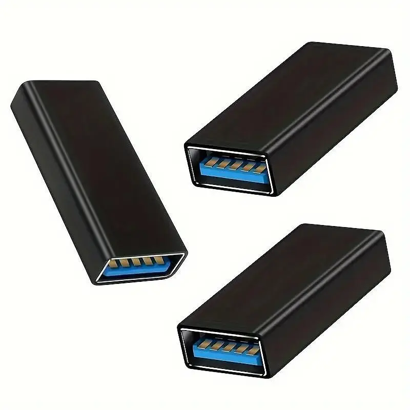 Перехідник BIN USB-мама на USB-мама 3.0 Black (С051313) - фото 7