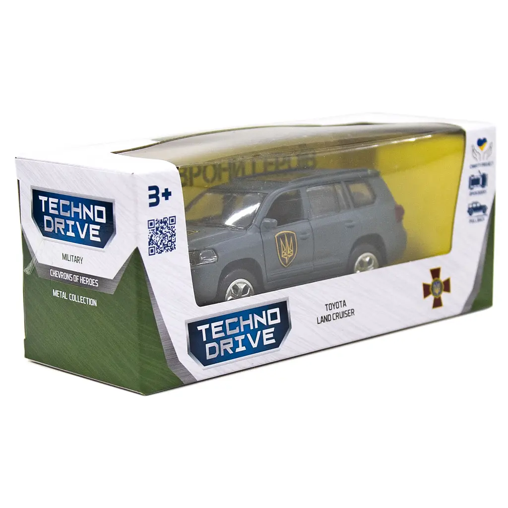 Автомодель TechnoDrive Шеврони Героїв Toyota Land Cruiser Рубіж (KM6010) - фото 15