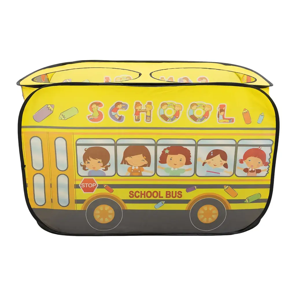 Намет дитячий ігровий LUGI HP-S-5NDY Шкільний автобус 110х70х66 см жовтий - фото 2