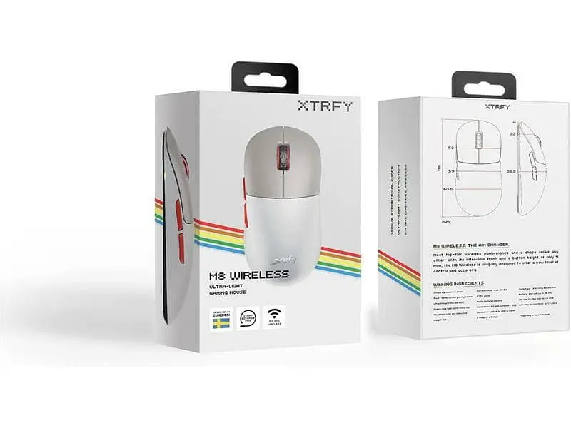 Миша Xtrfy M8 Wireless Retro (M8W-RGB-RETRO) - фото 9