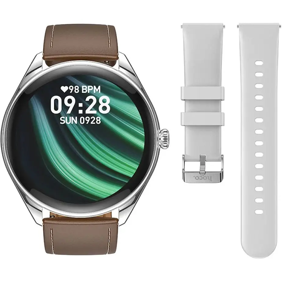 Смарт годинник Hoco Y22 AMOLED Smart sports watch Bluetooth V5.3/IP67 JL7012A6 Silver - фото 3