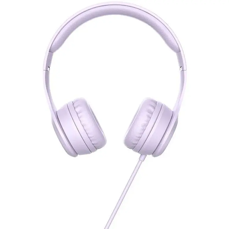 Накладні навушники Hoco W21 (3.5mm/1.2m) Фіолетовий