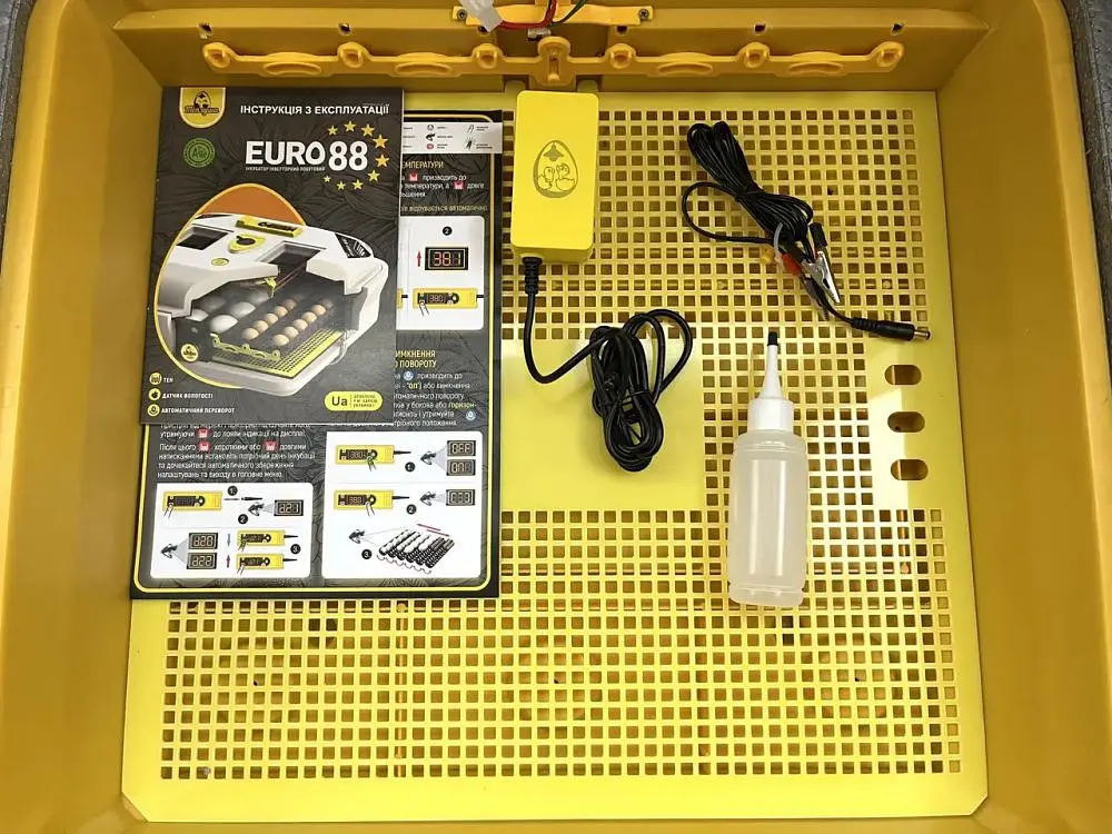 Інкубатор Автоматичний Теплуша Euro 88 PRO (220/12В) комбінований корпус - фото 5