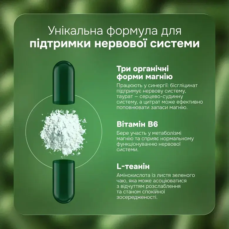 Антистрес Perla Helsa Triple Magnesium 60 капсул 998 мг - фото 4