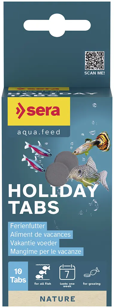 Корм вихідного дня для риб Sera Holiday Tabs 10 шт (21 г) 00990
