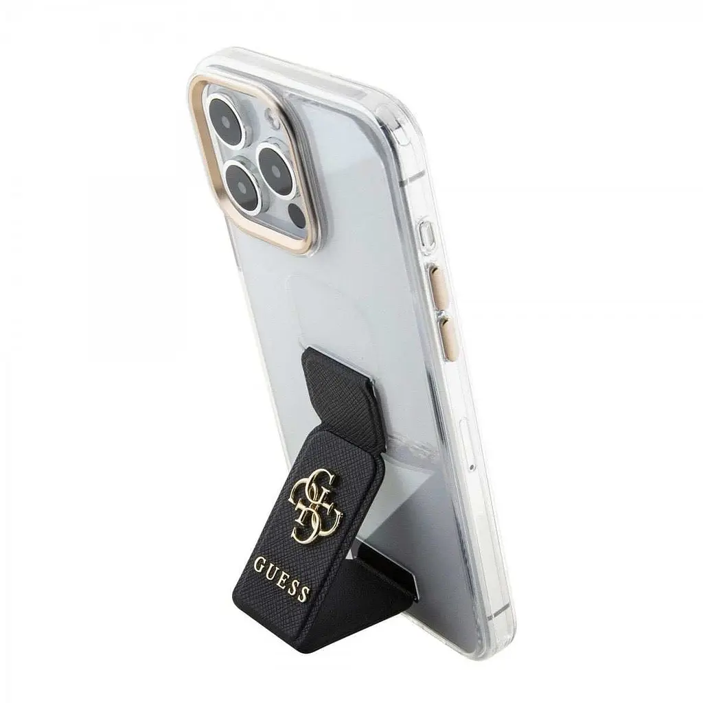 Чехол Guess PU Grip 4G Metal Logo для iPhOne 15 Pro Max Black (57983117152) - фото 2