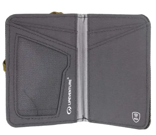 Кошелек Lifeventure Recycled RFID Card Wallet Оливковый - фото 4