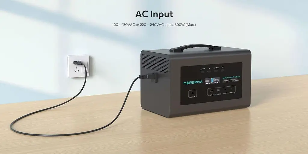 Зарядна станція Marsriva MP6Pro (655.3 Вт/г) 600W / 600 Вт / 655.3 Вт/ч / LiFePO4 (MP6Pro_MARSRIVA) UA - фото 6