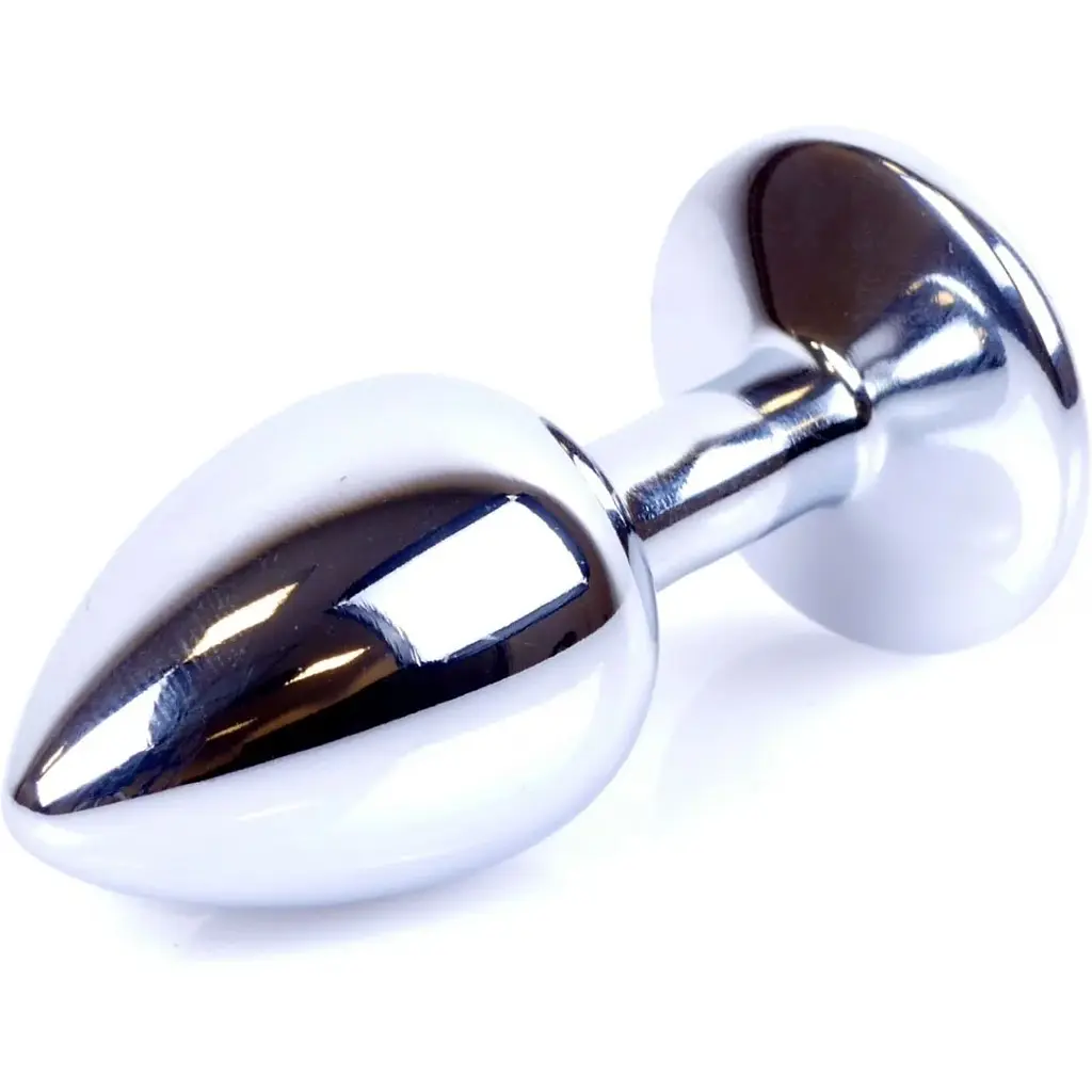 Анальна пробка Boss Of Toys Boss Series - Jewellery Silver Plug Light Blue S, BS6400014, Срібний / Голубой - фото 4