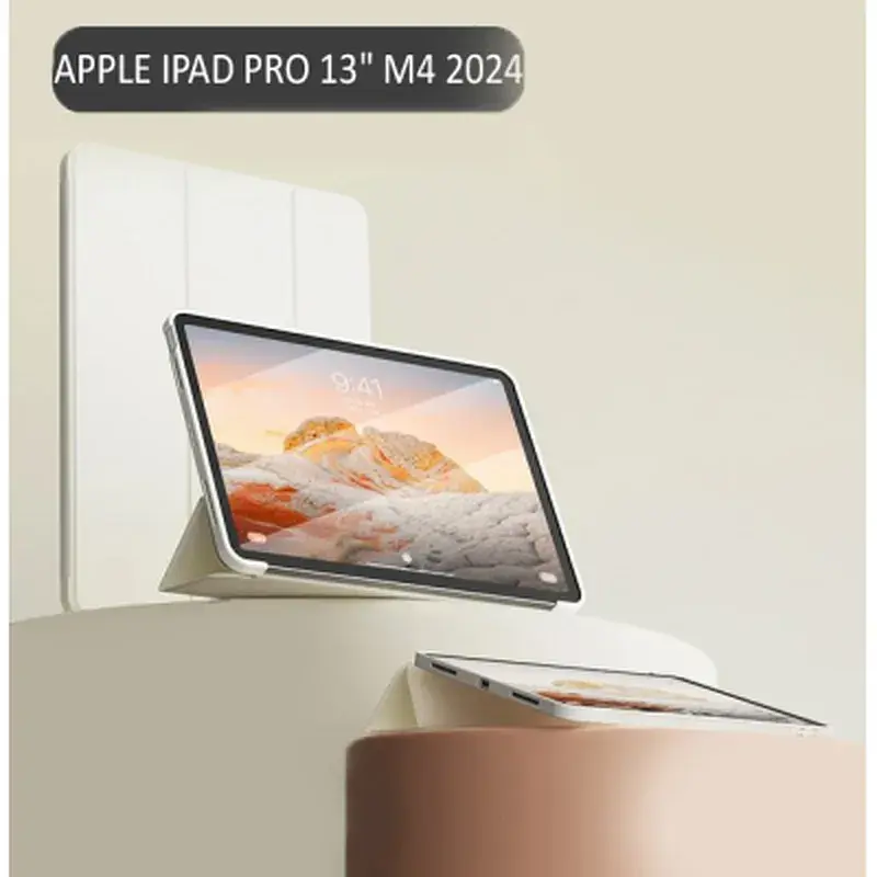 Чохол до планшета BeCover Tri Fold Soft TPU Silicone Apple iPad Pro 13" M4 2024 Beige (711751) - фото 6