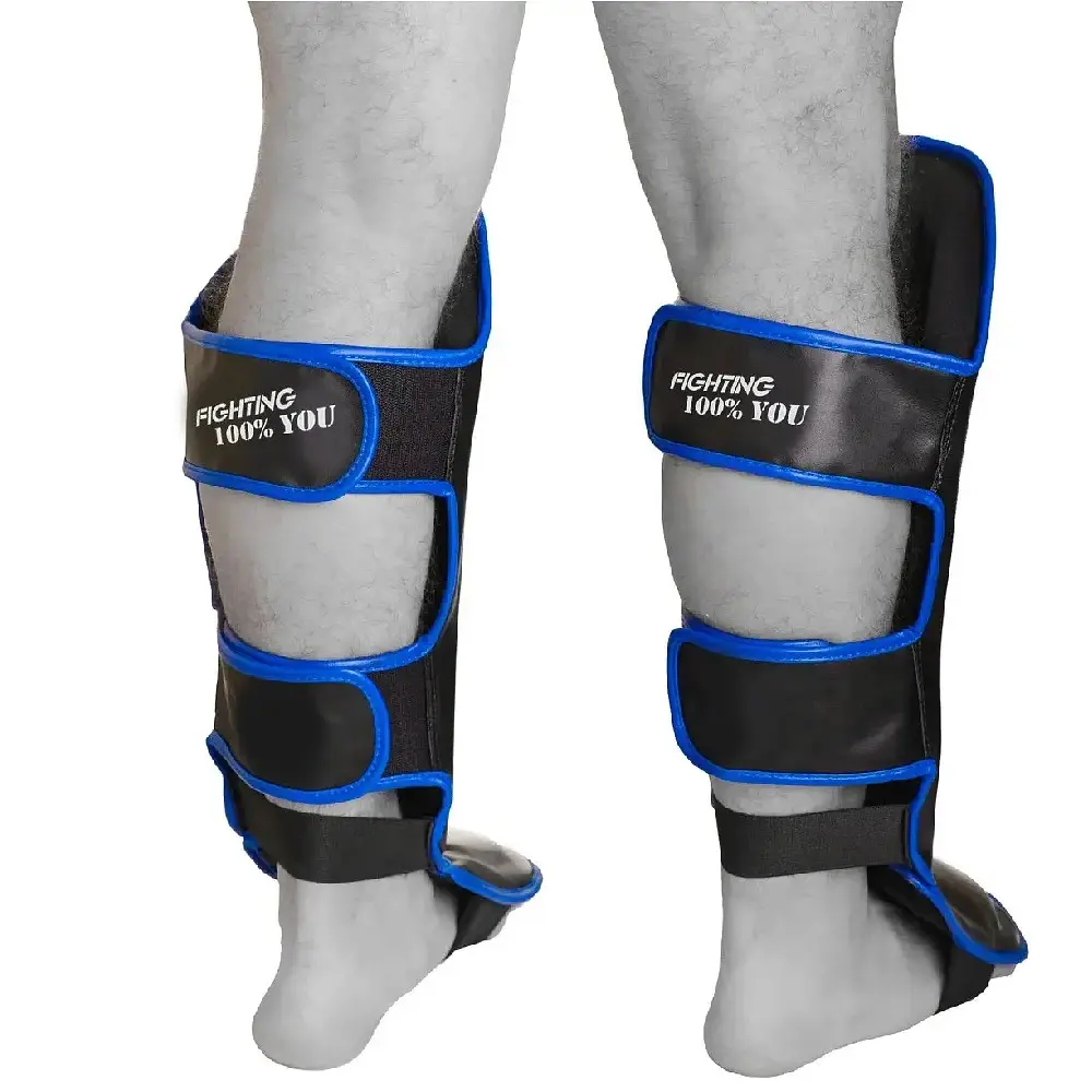 Захист гомілки та стопи Power Play 3052, Black/Blue - L - фото 3