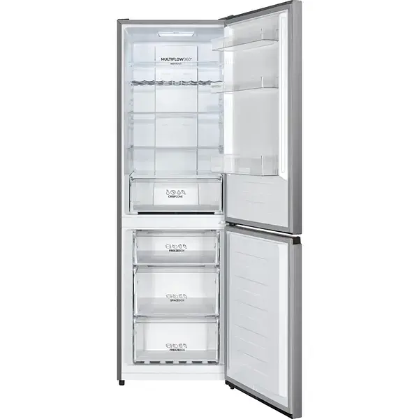 Холодильник Gorenje з нижн. мороз. 185х60х60 см 2 дв. Х 207 л М 93 л A+ NoFrost Plus Fresh zone дисплей сірий - фото 2