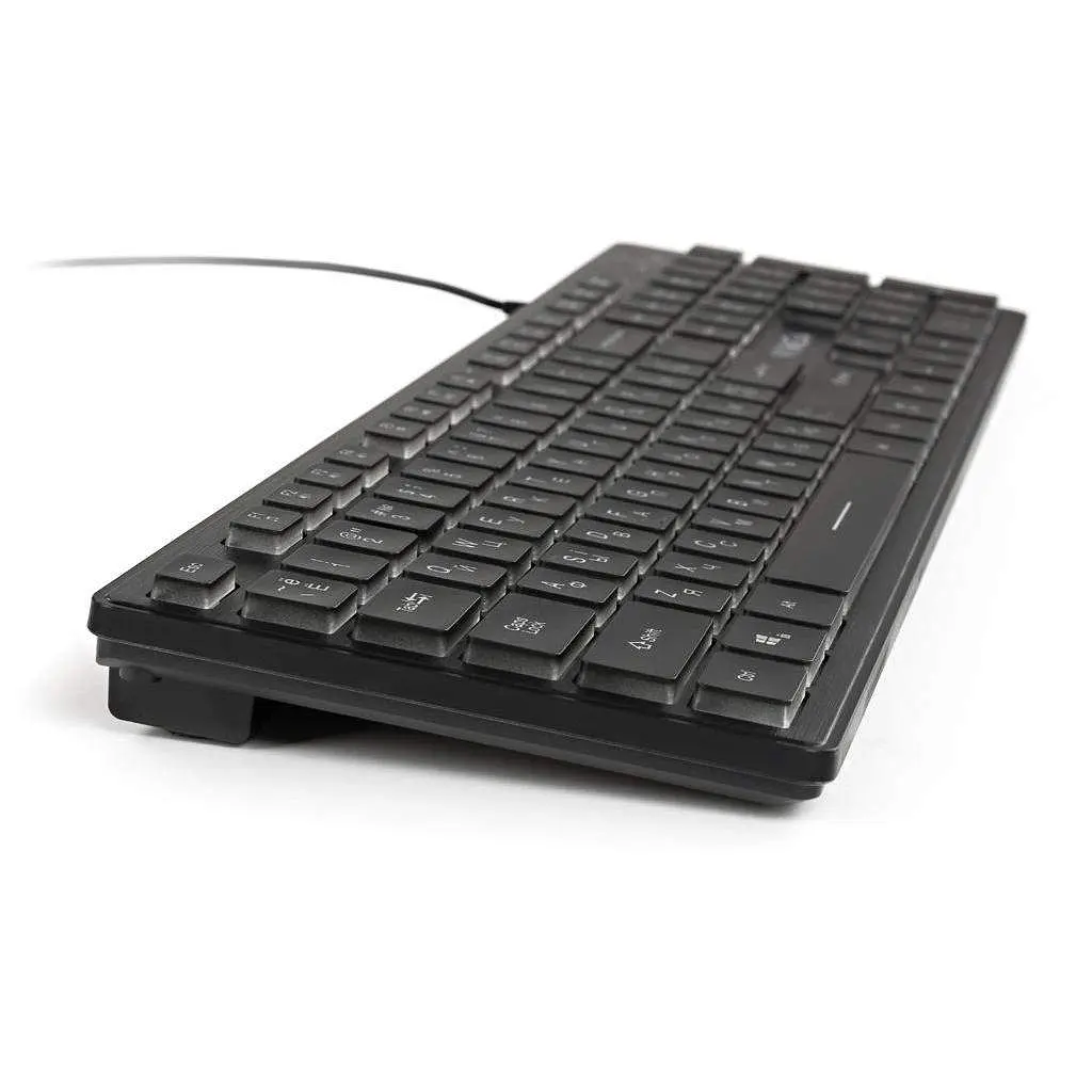 Клавиатура Vinga KB410 USB Black (KB410 Black) - фото 4