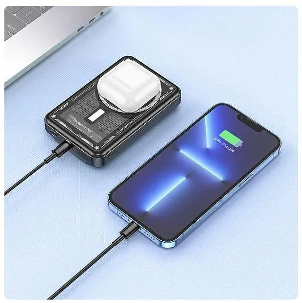 Портативний акумулятор Borofone BJ29 Discovery Edition PD20W 10000mAh чорний - фото 5