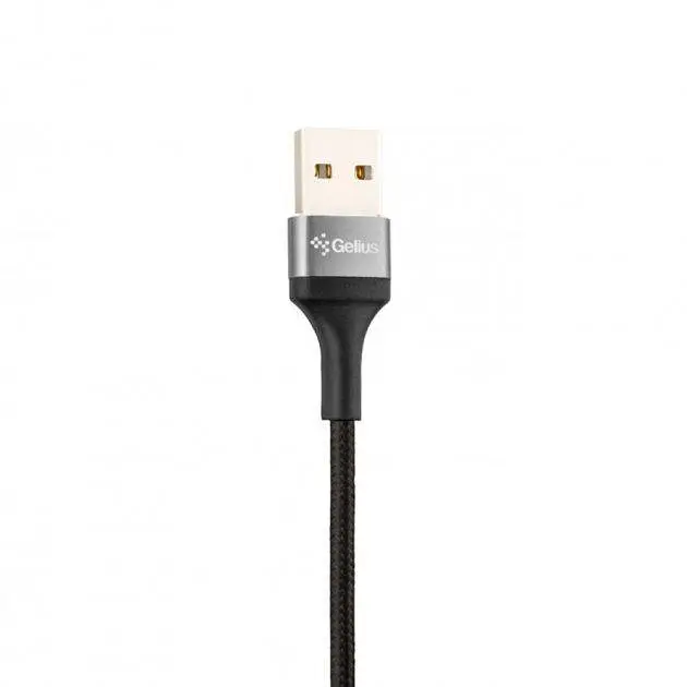 USB кабель Gelius Pro Short Cable Micro USB 2.4 А 0.2 м GP-UC107 Black - фото 2