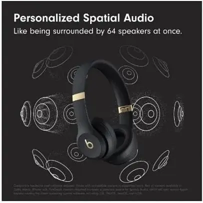 Навушники ігрові Beats by Dr. Dre Solo 4 бездротові чорно-золотисті (MC2L4) - фото 6