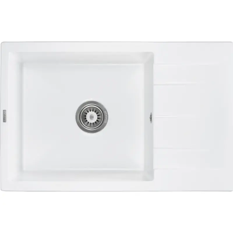 Мийка кухонна GRANADO NAVIA white з сифоном (775*495mm.) (gr3805)
