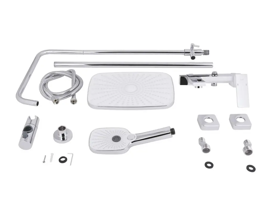 Душова система універсальна Qtap Gemini Chrome/White з виливом QTGEM111CRW45687 - фото 11