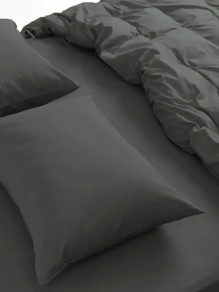Комплект постільної білизни Good-Dream Сатин Grey двоспальний сірий (GDSGBS175210) - фото 1