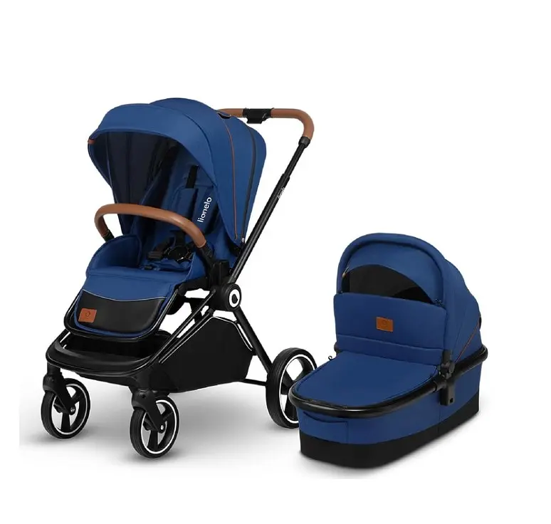 Універсальна коляска 2 в 1 Lionelo Mika Blue Navy, синя (LO-MIKA 2IN1 BLUE NAVY) - фото 4
