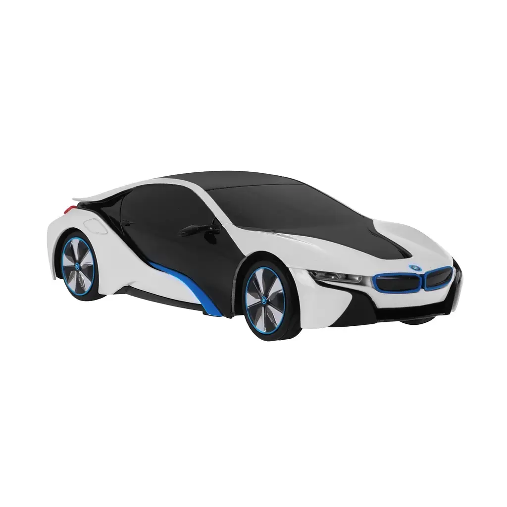 Машинка RASTAR BMW i8 на дистанционном управлении + пульт 2,4 ГГц 1:24 белый 48400 - фото 4