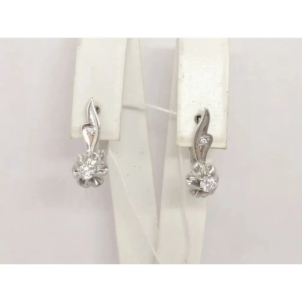 Золоті сережки Гаразд з фіанітами. 3533543Б - фото 5