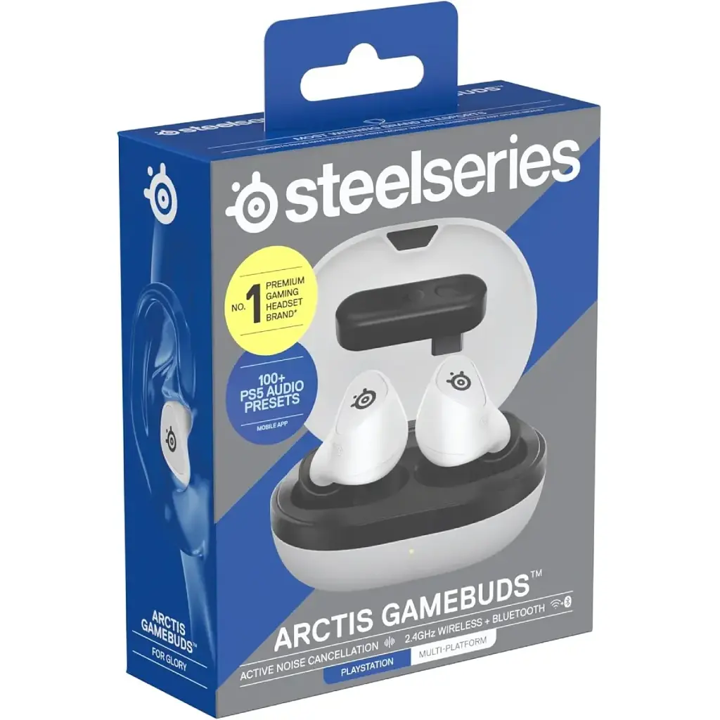 Навушники з мікрофоном SteelSeries Arctis GameBuds TWS Bluetooth White - фото 6