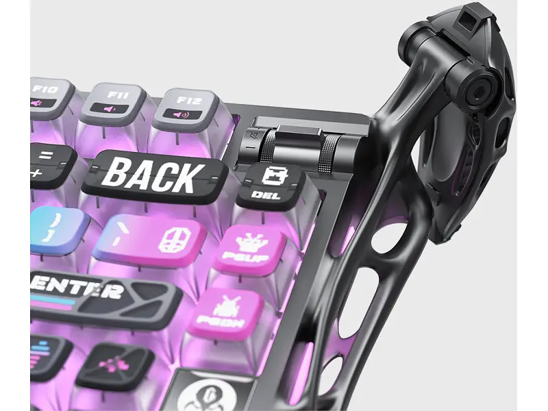 Клавіатура Gravastar Mercury K1 Pro Kailh Speedy Mint Cyberpunk (GSK1PRO_CBLK) - фото 9