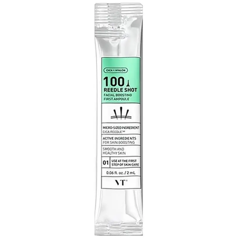 Концентрована сироватка зі спікулами VT Cosmetics Reedle Shot 100 Facial Boosting First Ampoule 2 мл х 6 шт. (VTC120) - фото 2