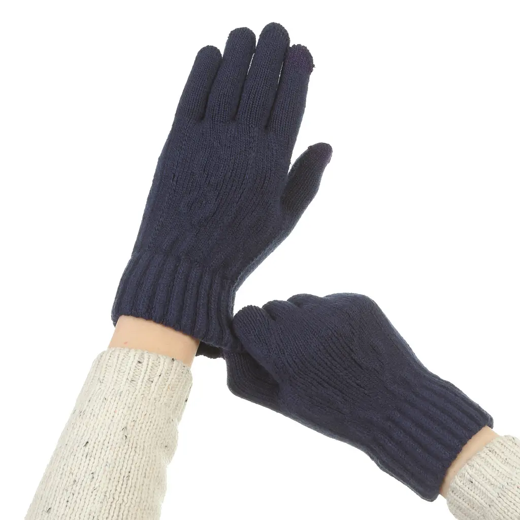 Рукавички для сенсорних екранів з плетінням ArmorStandart Rope Dark Blue (ARM59878) - фото 5