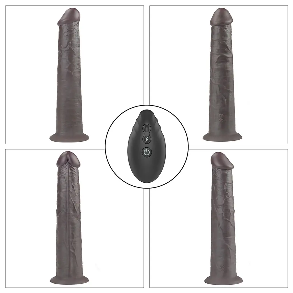 Вибратор Lovetoy Dual-Layered Silicone Nature Cock 10apos;apos; 25.3 см (черный) - фото 12