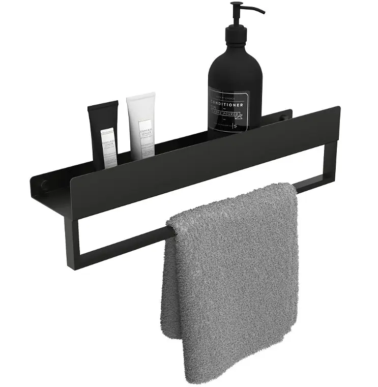 Полиця для ванни Rea SF01 60 black matt REA-06002, Чорний матовий - фото 5