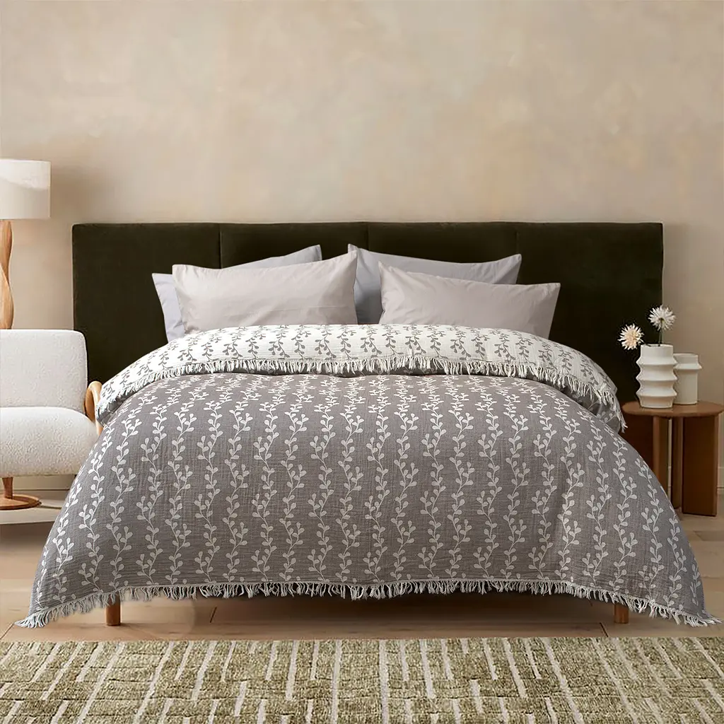 Покрывало Lotus Home - Riba kahve кофе 190x225 - фото 2