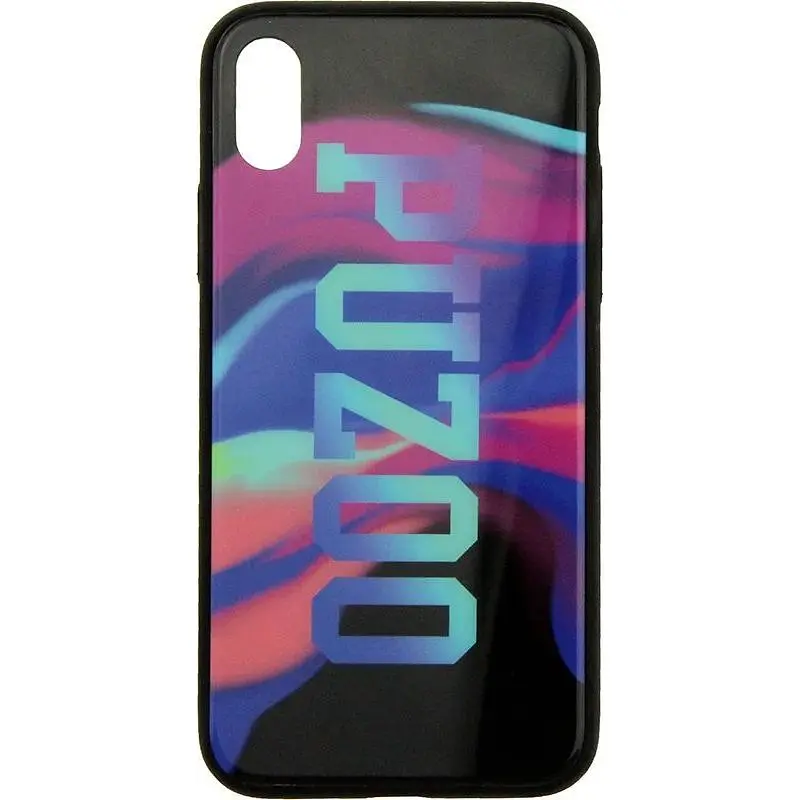 Чохол-накладка PUZOO Glass Printing with TPU Visions iPhone X Black - фото 4