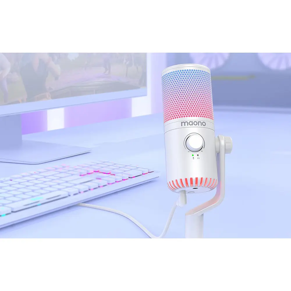 Мікрофон Maono DM30 RGB White [119499] - фото 9